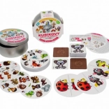 kockaste igre sa životinjama – kartaška igra 3u1