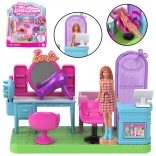 Barbie Mini BarbieLand - Frizerski salon s pomičnom mini lutkom Barbie