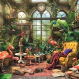 Slagalica Knjižnica u Stakleniku 1000 dijelova