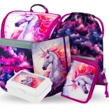Baagl školski set Zippy jednorog kraljevstvo – aktovka, pernica, vrećica, mape i kutija za užinu