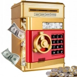 Interaktivna sef-kasica za novac s kodnom bravom