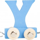 Drveni vlakić s slovom Y – šareni vagončić small foot