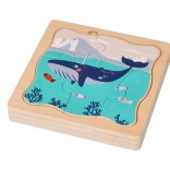 Drvena slojevita slagalica Arktičke životinje