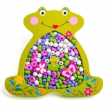 Drveni perli za nizanje - žabica