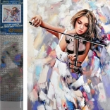 Norimpex dijamantno slikanje violinistkinja 30x40 cm
