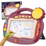 Woopie magnetska ploča za crtanje sa zvukovima i žigovima, smeđa