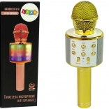 Bežični USB mikrofon Zvučnik Karaoke Snimanje Model WS-858 Gold