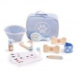 Bigjigs Toys veterinarski set za djecu – drveni set za ljubimce, 12 kom