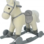 Kolebljivi konj na kotačima Chipolino - bijeli
