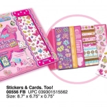 Set naljepnica i kartica Leptiri