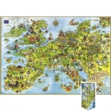 Puzzle Zmajevi - Karta Europe, 4000 dijelova