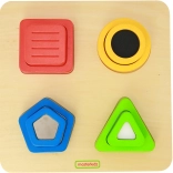 Drveni senzorni sortirnik oblika MASTERKIDZ Montessori