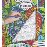 Grafix Slikanje Po Brojevima: Lav, Platno Na Ramu 30x40 cm