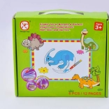 Mac Toys Puzzle Dinosauri s Vodenim Slikanjem