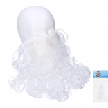 Bijela umjetna brada za kostim sv. Nikole, čarobnjaka ili djedice