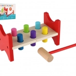 Drvena udaraljka s čekićem za razvoj motorike