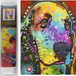 Dijamantno slikanje 7D – pseći pogled 30 × 40 cm