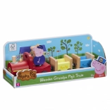 Drveni vlakić Peppa Pig s djedom Prasom