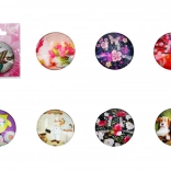 Stakleni 3D magnet Mix