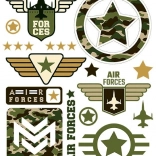 Peglice za glačanje zrakoplovstvo – veliki arak 20 × 30 cm