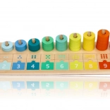 Drvena ploča za brojanje i pridruživanje 1–10 LELIN