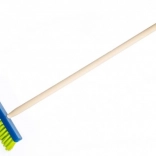 Plava metla s drvenom drškom - 80 cm