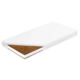 Dječji madrac NEW BABY Standard 120×60×8 cm kokos–pjena–kokos bijela