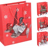 Božićna poklon vrećica velika 30 × 42 × 12 cm