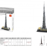 Konstrukcijski set Zgrade – BURJ KHALIFA, 555 dijelova
