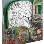 Ruksak za bojanje s motivom dinosaura