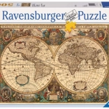 Ravensburger puzzle stara karta svijeta 5000 dijelova