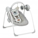 Ležaljka s njihalom i melodijama MoMi Liss medvjedić ružičasta