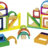 Goki drvena konstrukcijska slagalica Duga