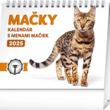 Stolni kalendar Mačke s imenima 2025