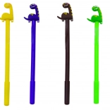 Dinosaurova kemijska olovka Čep s crnim vrhom Miks smeđa žuta 0,5 mm