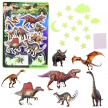 Fluorescentne zidne naljepnice – dinosauri i zvjezdice