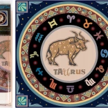 Norimpex Dijamantno slikanje 7D Horoskopski znak Bik 30x30 cm