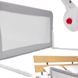 Zaštitna barijera za krevet sklopiva 200 cm siva