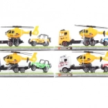 Kamion s helikopterom i terenskim autom