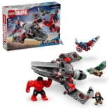lego marvel kapetan amerika vs crveni hulk – zračna bitka (76292)