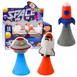 Skakajući svemirski brod s raznobojnim svjetlima 11 cm