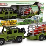 Terenska automobilska transporter DIY Zeleni dinosaurus