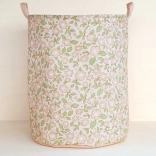 A Little Lovely Company spremnik/koš za igračke s cvjetnim uzorkom, ružičasti