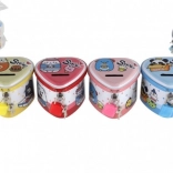 Limena štedna kasica u obliku srca s lokotom, 8 × 7 cm, više boja