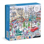 Foliovne puzzle Božićni Pariz – Michael Storrings (Galison, 1000 dijelova)