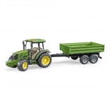Bruder traktor John Deere s prikolicom 1:16