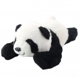 Plišana ležeća panda 30 cm crno-bijela