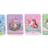 Spiralna bilježnica s jednorogom – mini pastelna