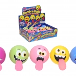 Svjetleća loptica s osmijehom i jezikom 5,5 cm