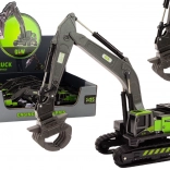 Igračka Gusjeničarski bager s metalnom kandžom 1:55 crno-zelena